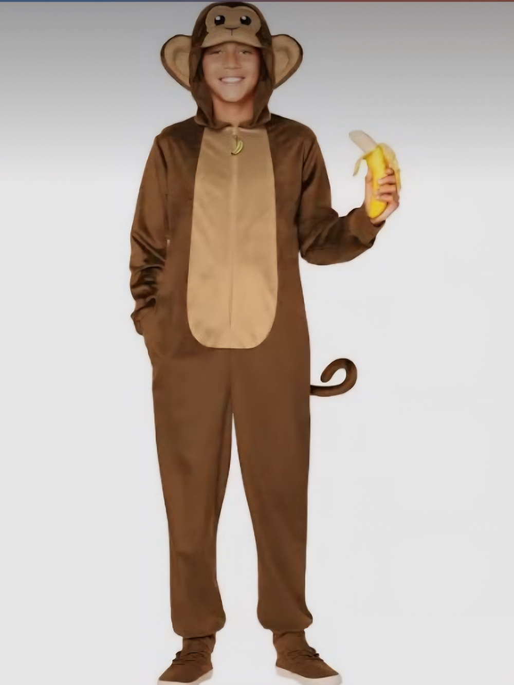 Brown Monkey Onesie Costume - Kids